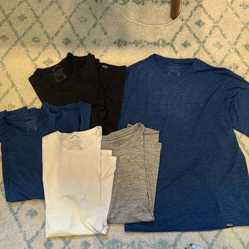 5 Men’s Patagonia Capilene Cool Daily 50+ UPF stretch performance - size Small S